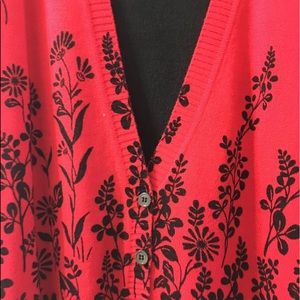 Cathy Daniels Cardigan Rose Top